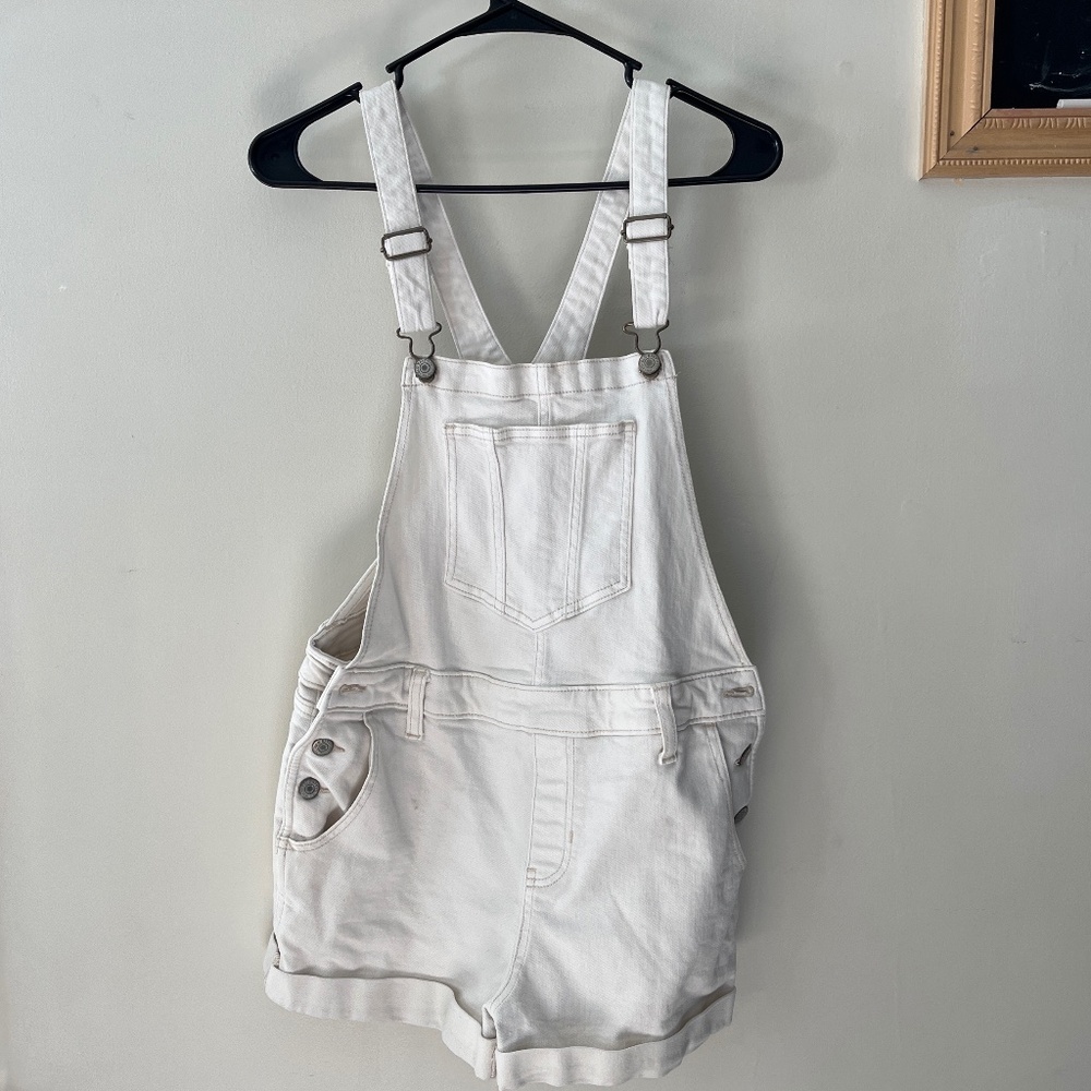 Overall Jean Shorts